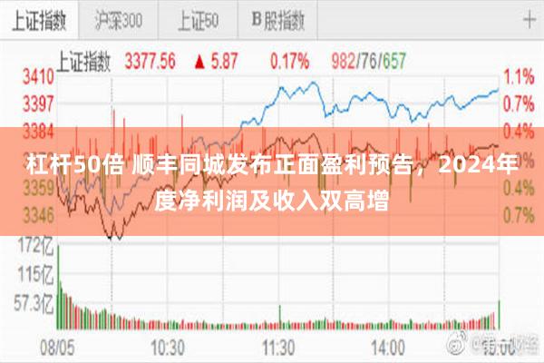 杠杆50倍 顺丰同城发布正面盈利预告，2024年度净利润及收入双高增